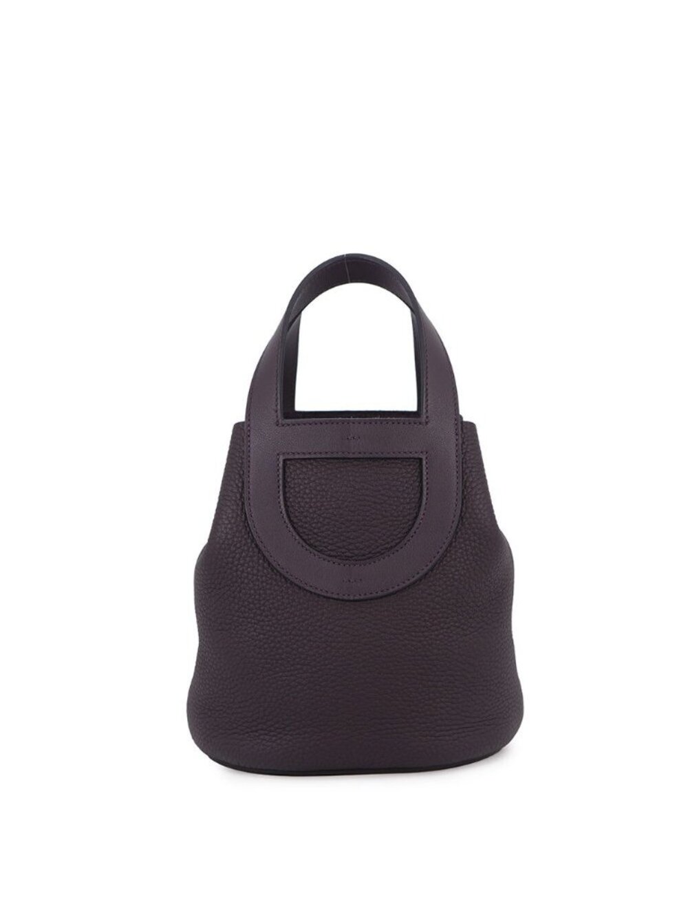 Hermes Tote Bag In The Loop 18 Cassis Gold Taurillon Clemence Swift